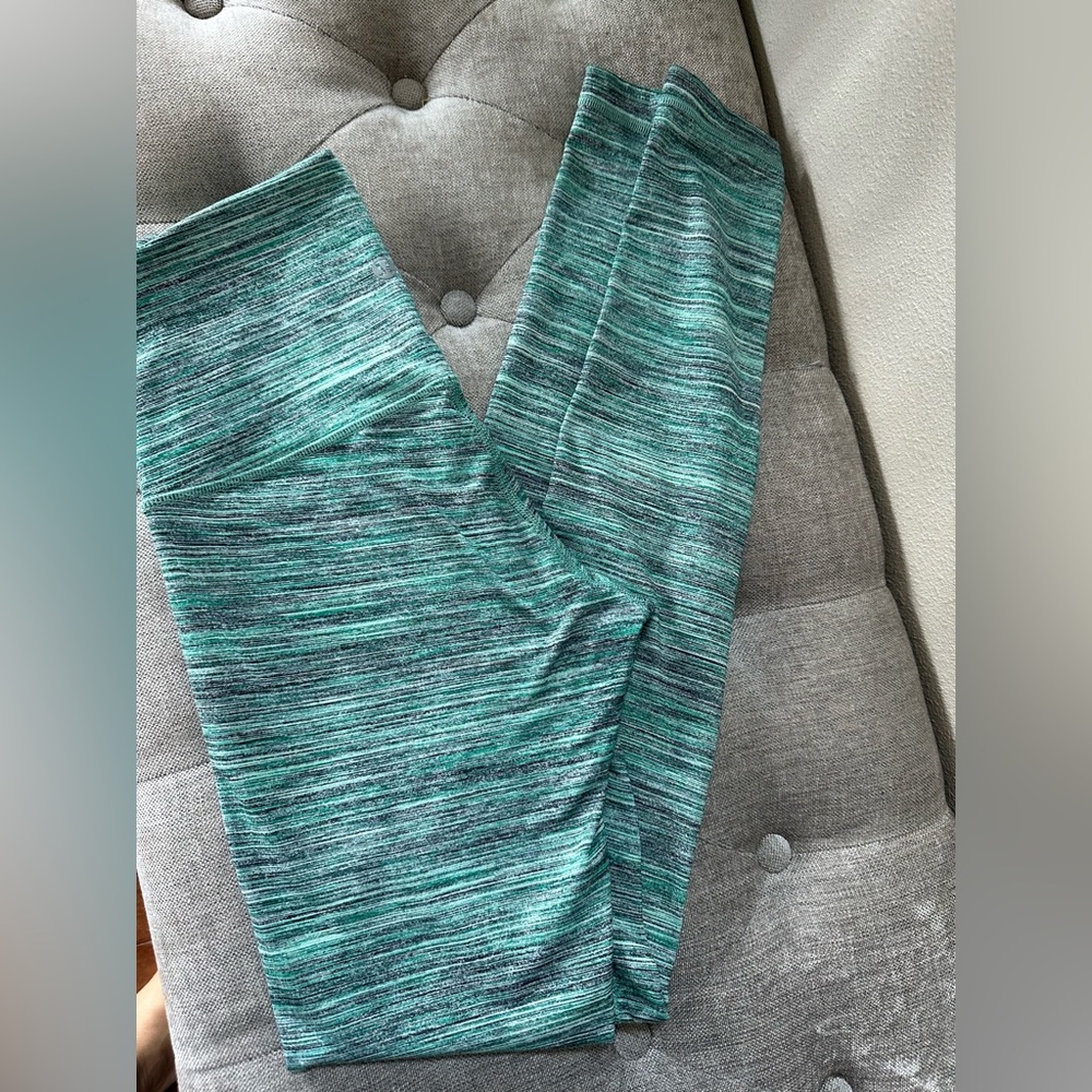Lululemon High Rise Roll Down Wunder Under Space  dye Leggings Size 4